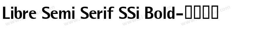 Libre Semi Serif SSi Bold字体转换